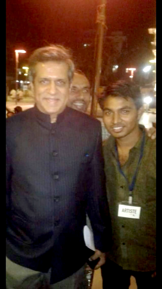 Kirit Chitara with Darshan Jariwala an Indian film, television and stage actor. He won the National Film Award for Best Supporting Actor for Gandhi 